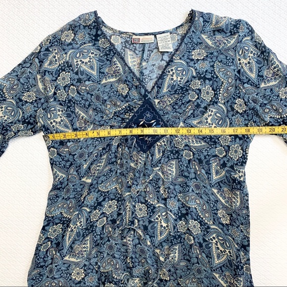 Faded Glory Boho Hippie Sheer Tunic L - Picture 5 of 8